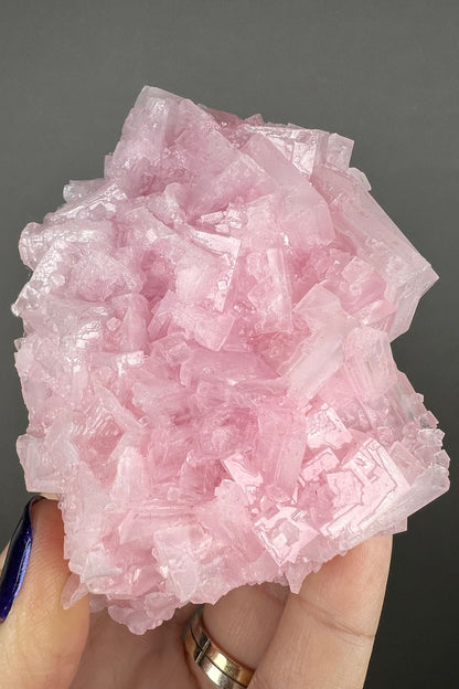 Candy Pink Halite Mineral Specimen, Pink Halite Crystal