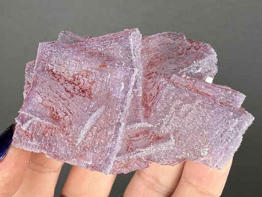 New! Translucent Violet Purple Sugar Fluorite Specimen from Mexico