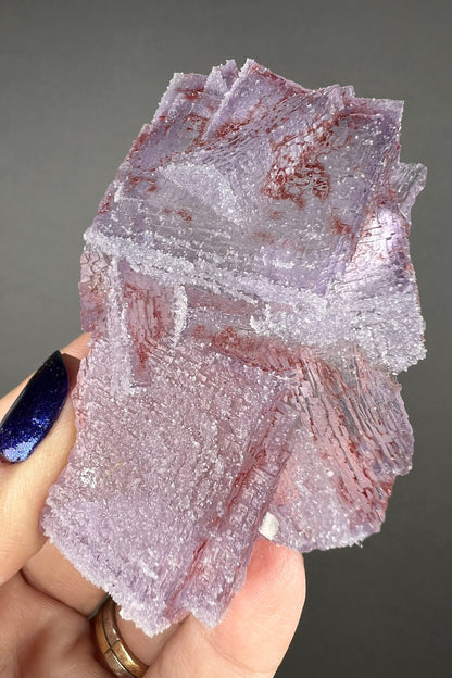 New! Translucent Violet Purple Sugar Fluorite Specimen from Mexico