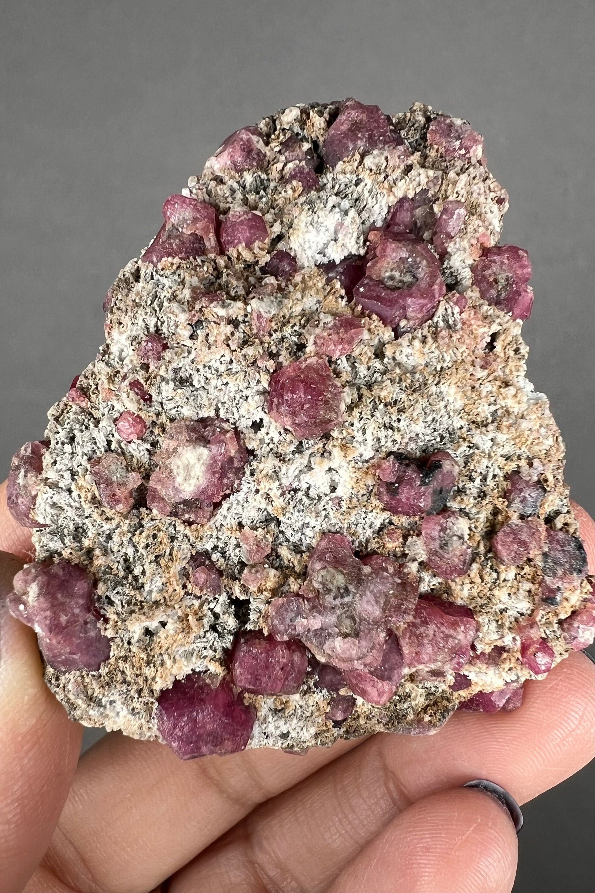 Good Piece!!! Raspberry Garnet Mineral Specimen