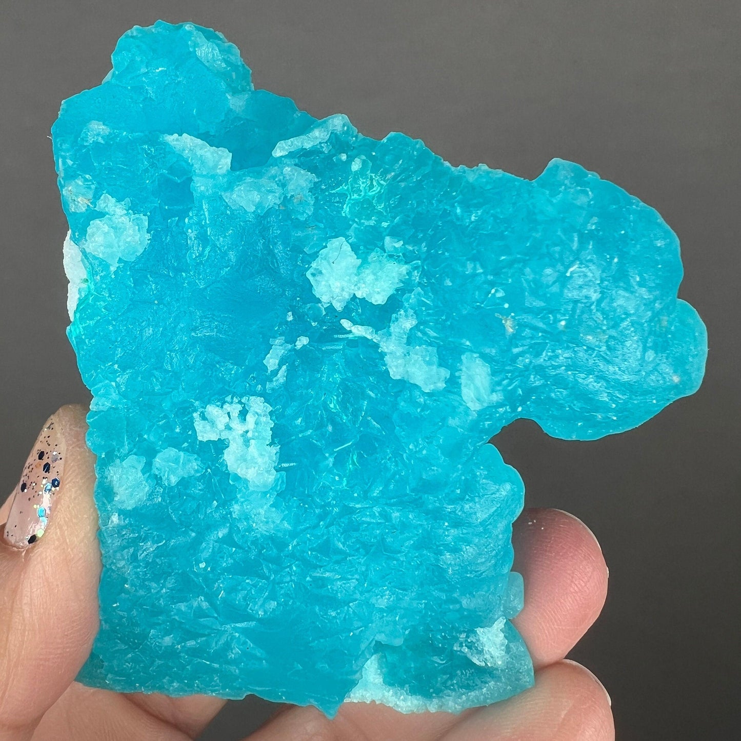 Neon Blue Salammoniac with Lecontite Specimen from Chile