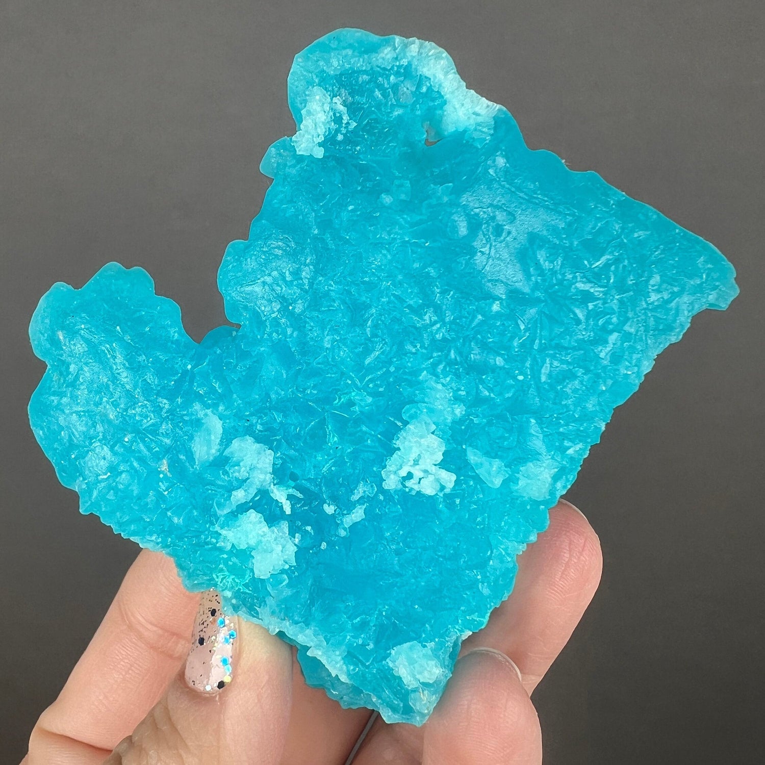 Neon Blue Salammoniac with Lecontite Specimen from Chile