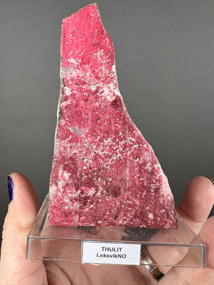 Amazing Color!Polished THULITE Crystal from Norway