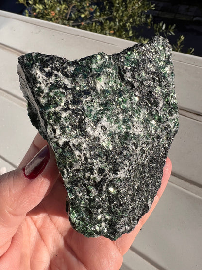 Amazing Green Color Glittery Fuchsite Crystal, All natural colors