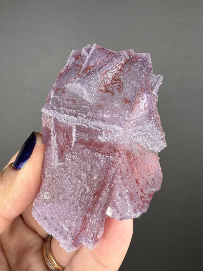 New! Translucent Violet Purple Sugar Fluorite Specimen from Mexico