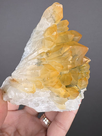 Amazing Color! Tangerine Quartz, Hematoid Quartz from Bulgaria