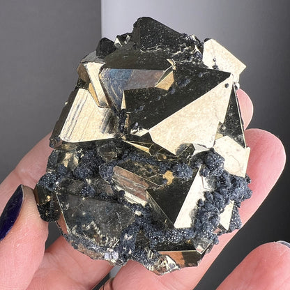 Lustrous Cubic Pyrites from Peru, Pyrite Specimen