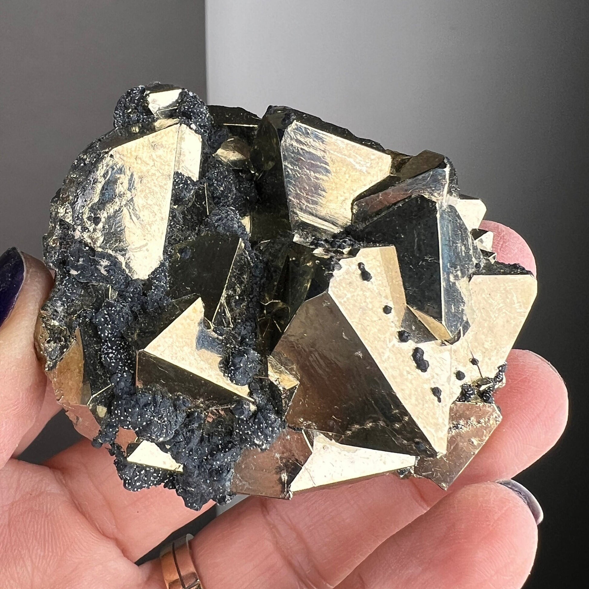 Lustrous Cubic Pyrites from Peru, Pyrite Specimen