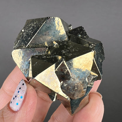 Protection, Enhances and Prosperity... Lustrous octahedral Pyrites from Peru, Pyrite Specimen