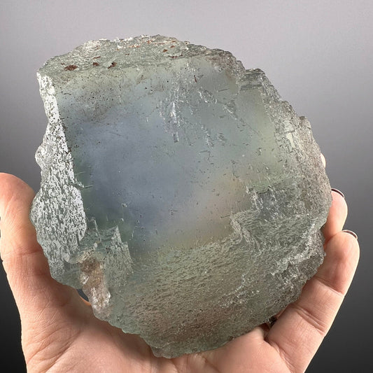 Feel Water Energy!Greenish-Blue Cubic Fluorite Specimen