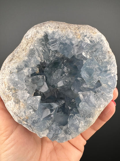 Excellent Color! Sky Blue Celestite (Celestine) Crystal