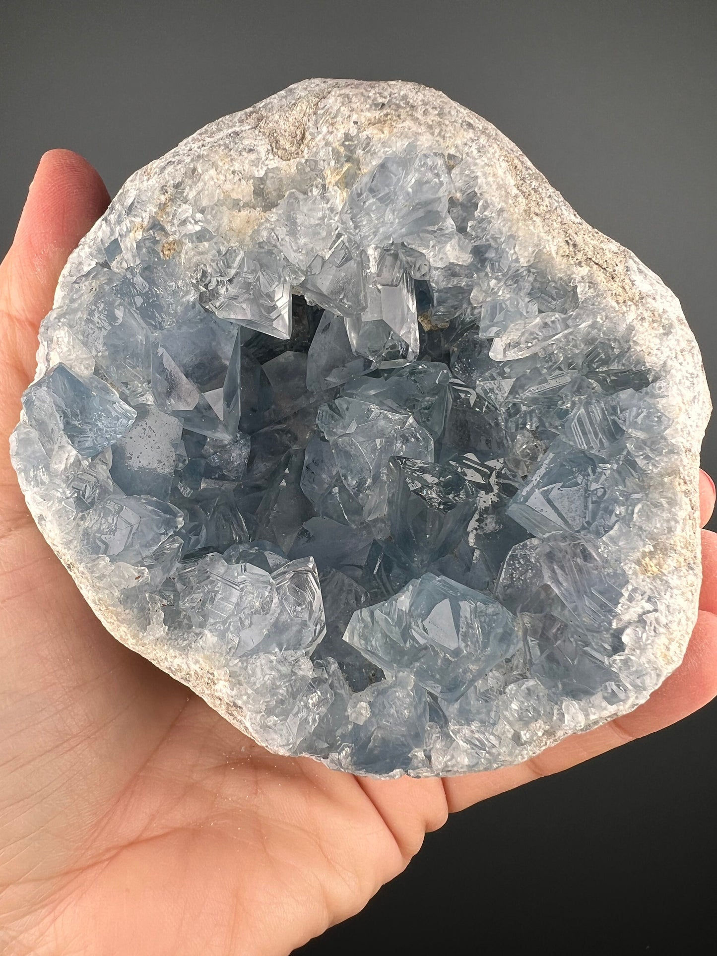 Excellent Color! Sky Blue Celestite (Celestine) Crystal