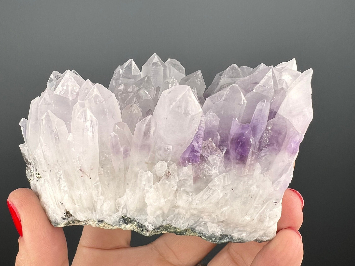 Amazing Piece! Icy Phantom Amethyst Crystal Specimen