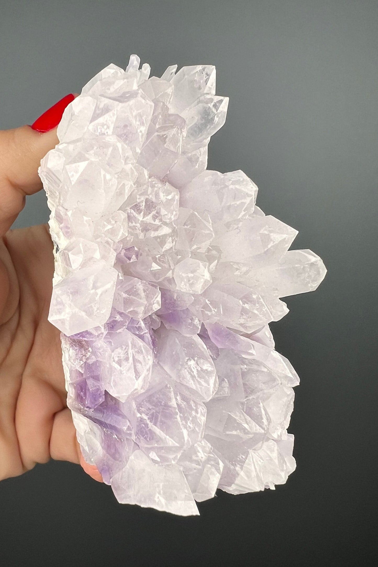 Amazing Piece! Icy Phantom Amethyst Crystal Specimen