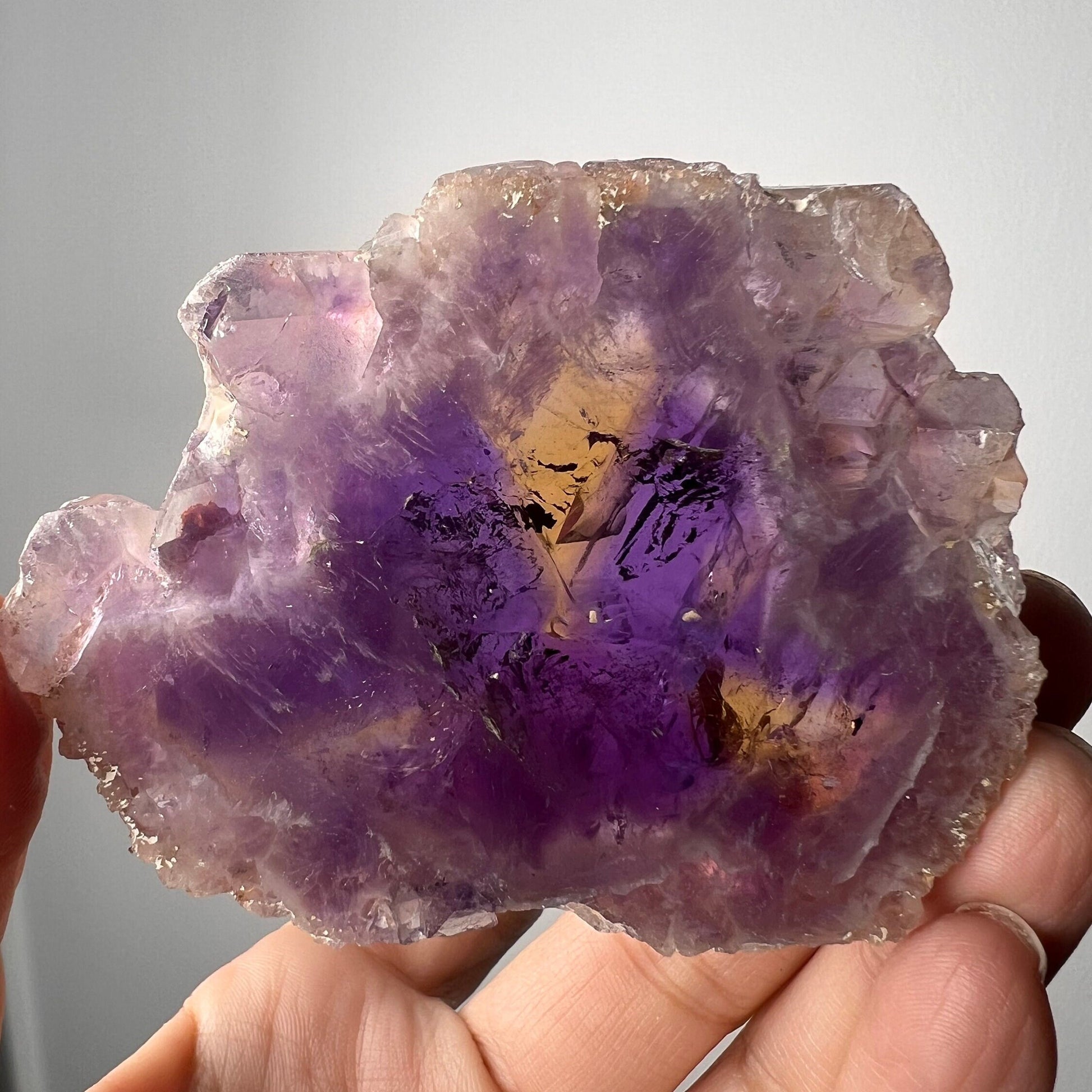 Gemmy Ametrine Crystal Cluster, Ametrine Crystal from Bolivia