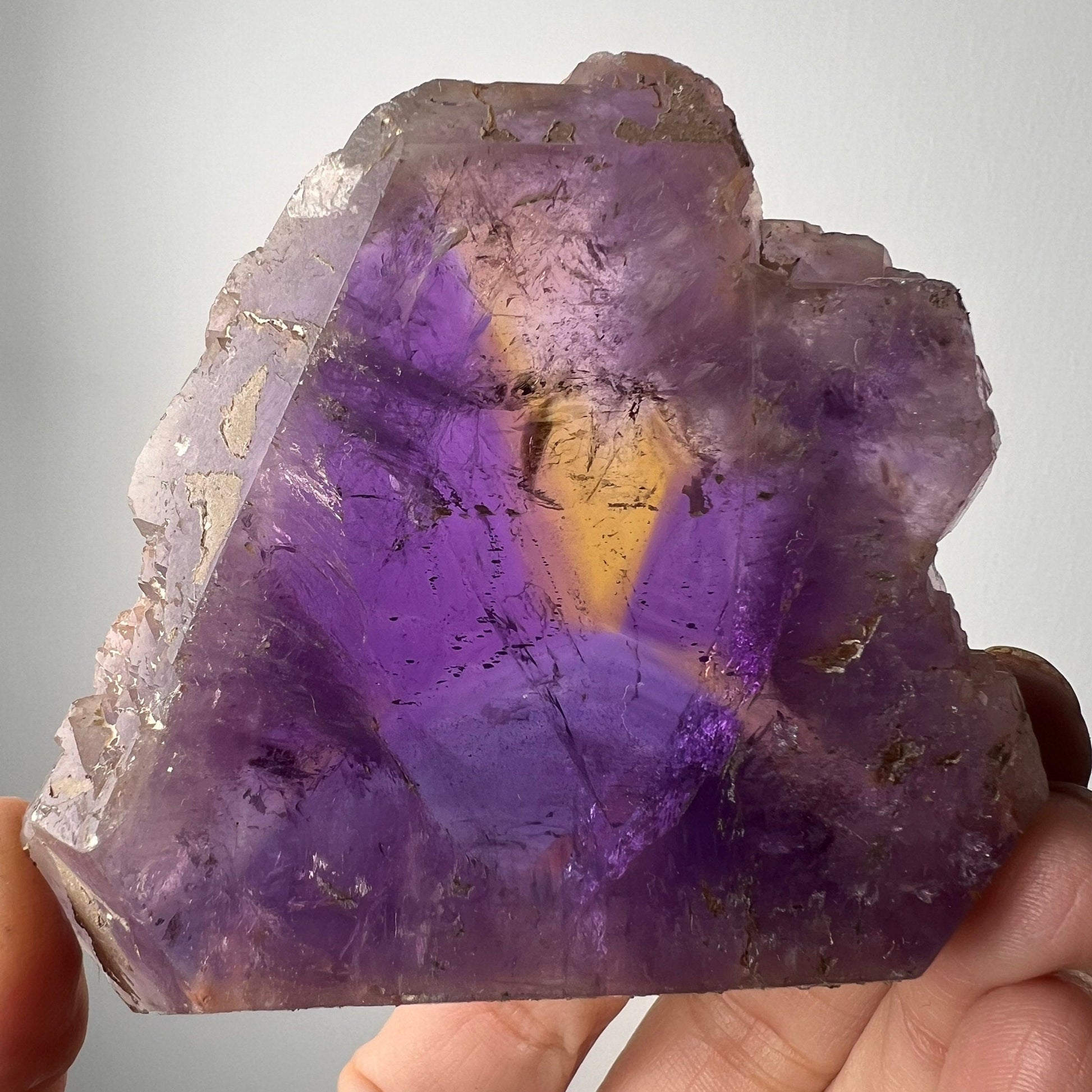 Gemmy Ametrine Crystal Cluster, Ametrine Crystal from Bolivia