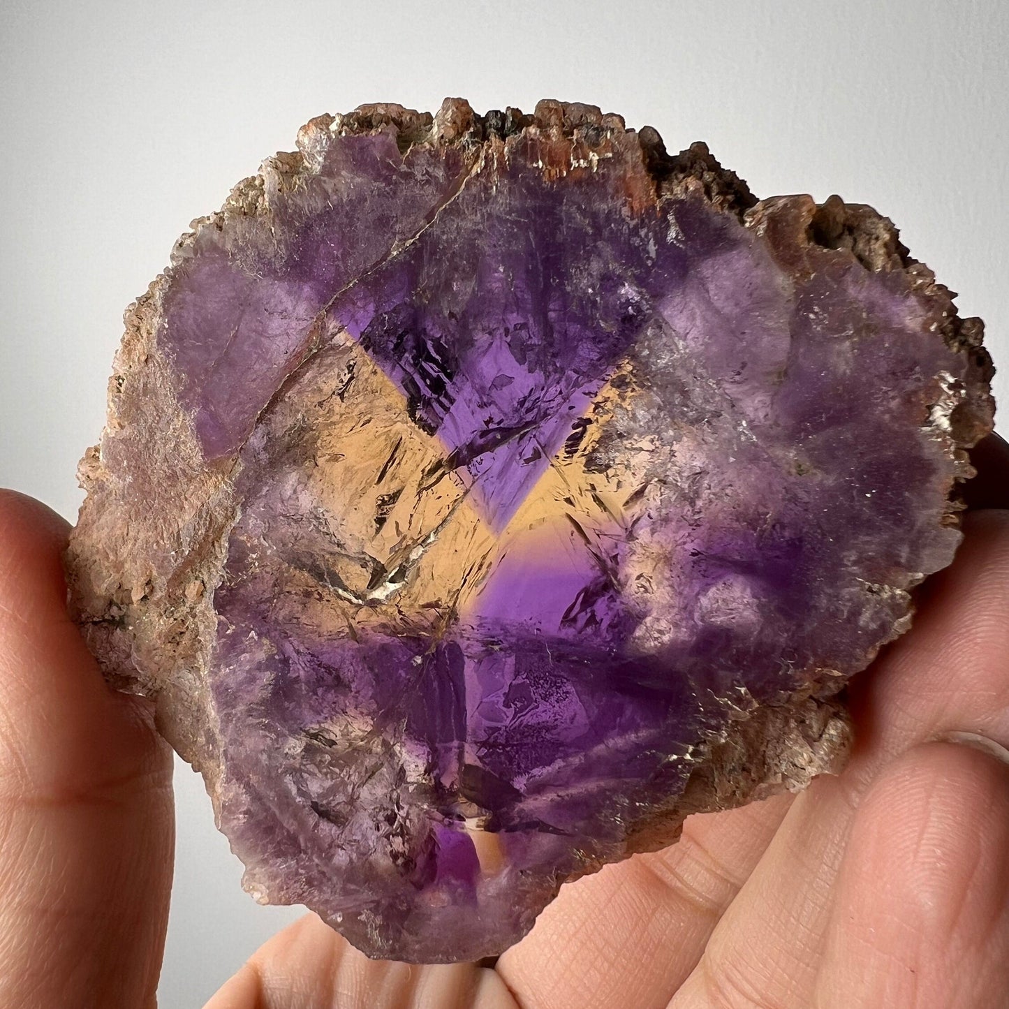 Gemmy Ametrine Crystal Cluster, Ametrine Crystal from Bolivia