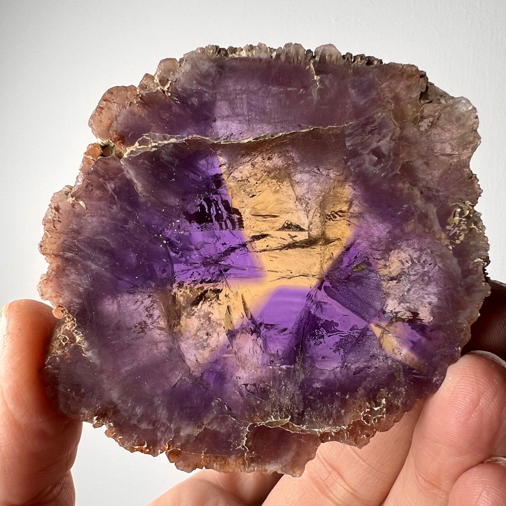 Gemmy Ametrine Crystal Cluster, Ametrine Crystal from Bolivia