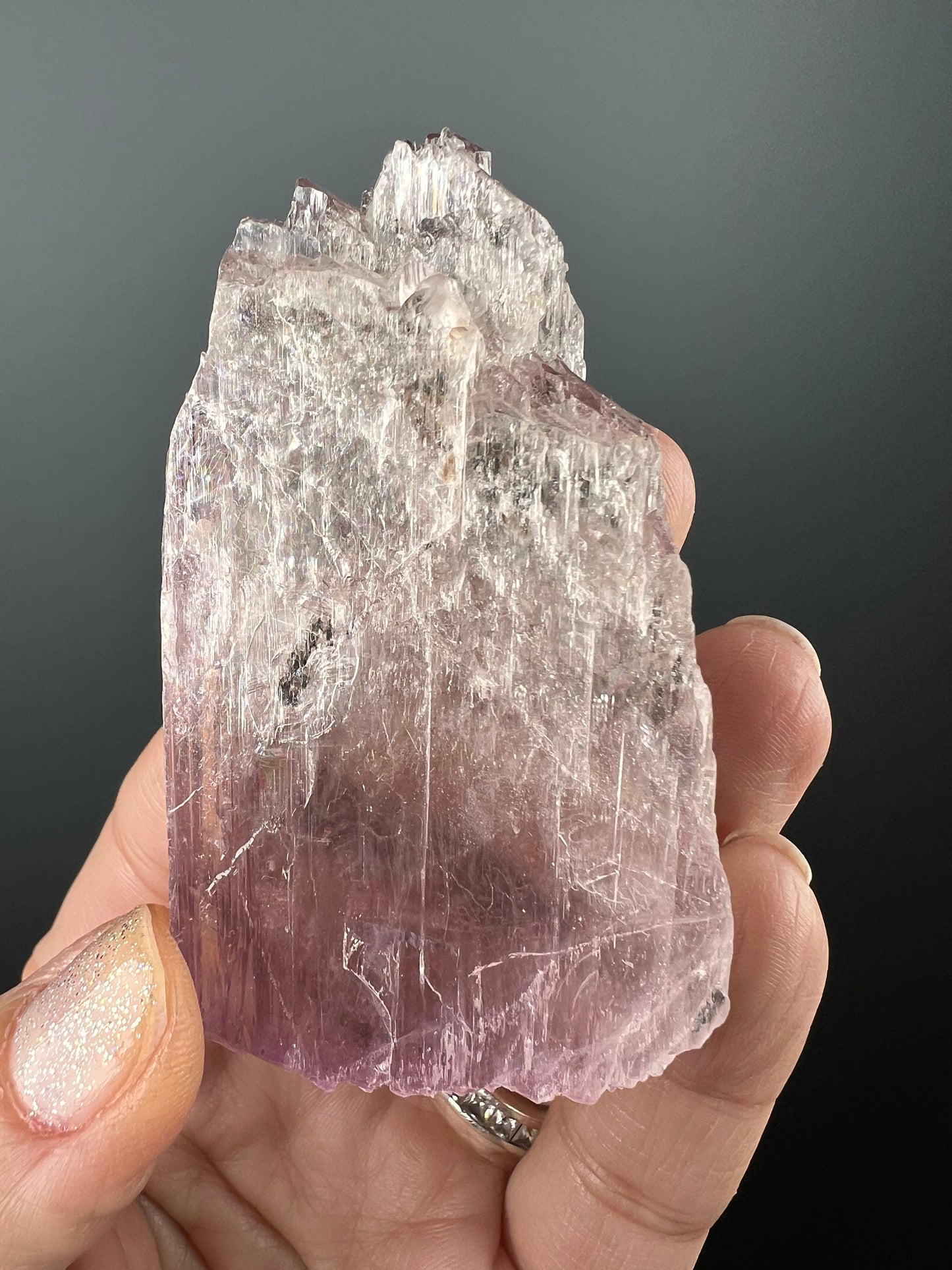 Gemmy Pink Kunzite Crystal from Brazil