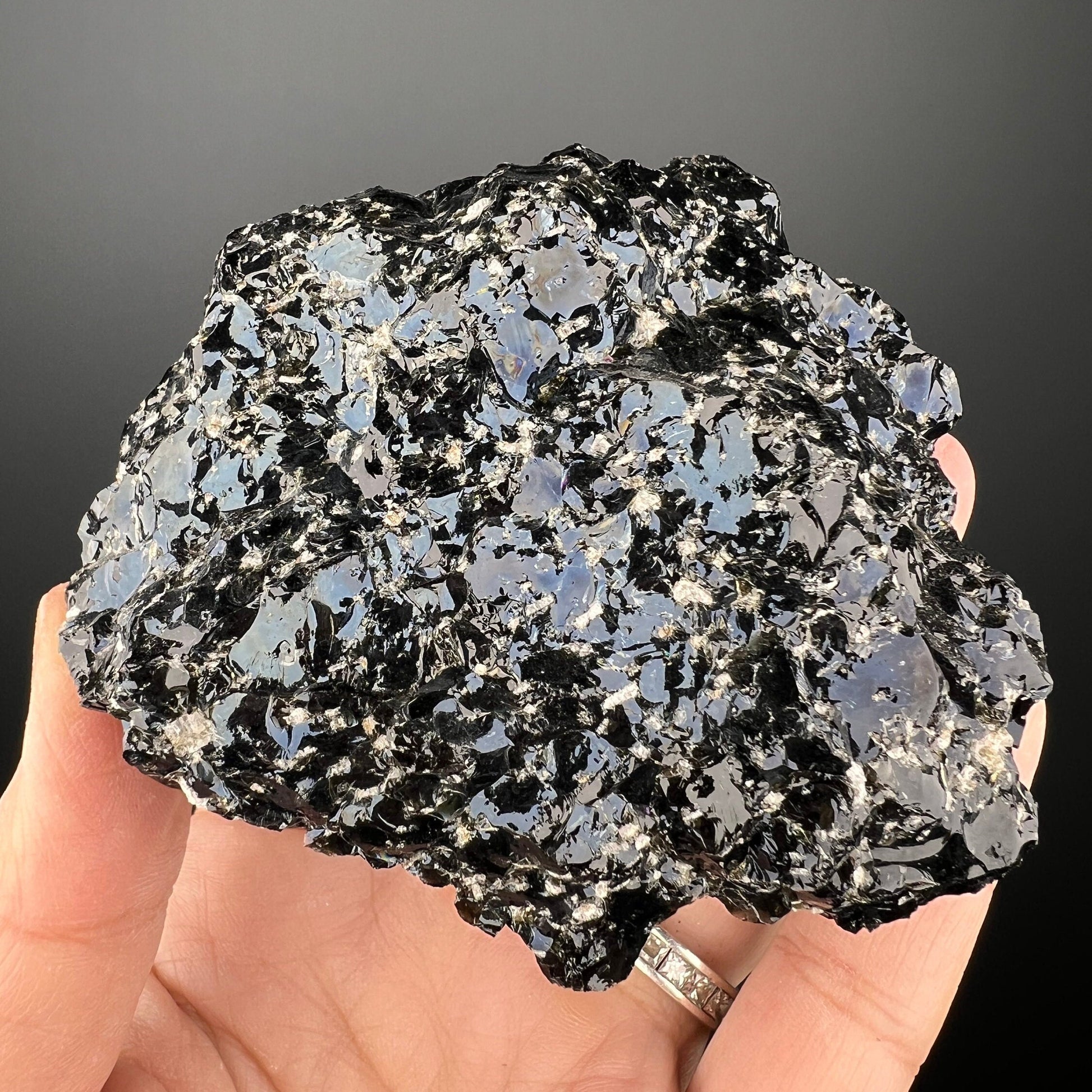 Rare! Rainbow Snowflake Obsidian Specimen, Snowflake Obsidian