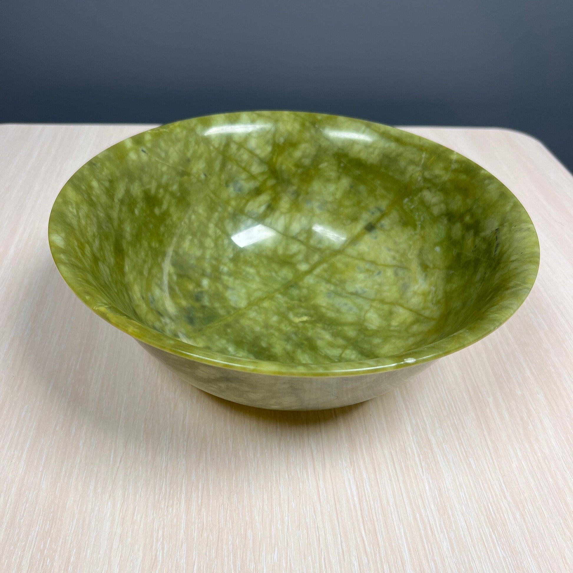 Gorgeous! 10'' Jade Bowl, Big Size Jade Antique Chinese Bowl