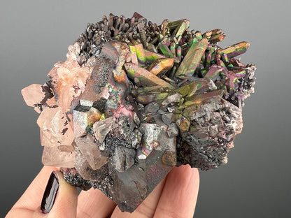 Rare, New Find! Iridescent Colorful Goethite with Quartz Specimen