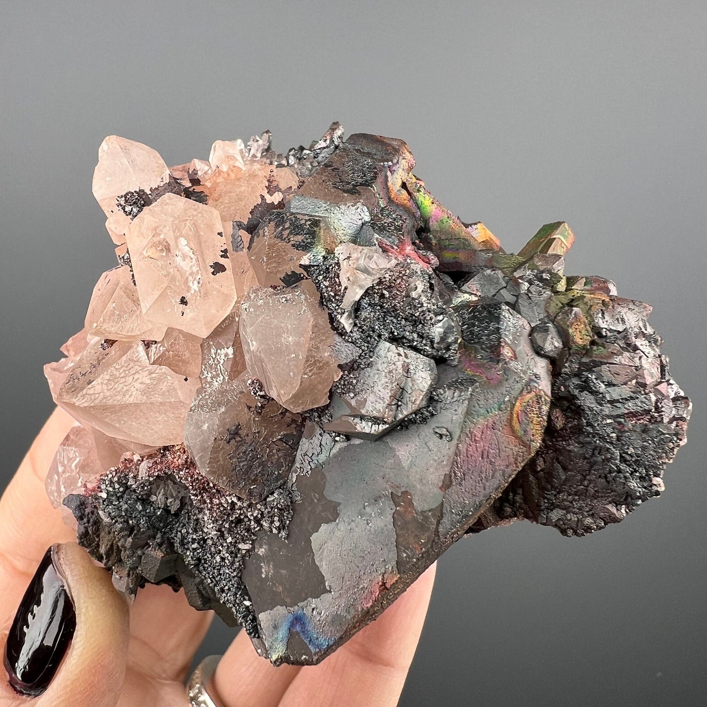 Rare, New Find! Iridescent Colorful Goethite with Quartz Specimen