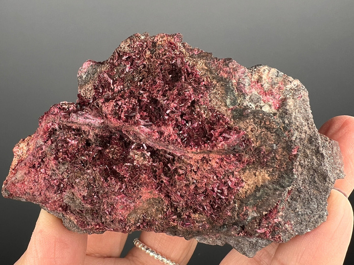 Purple-Pink Erythrite Crystal Cluster