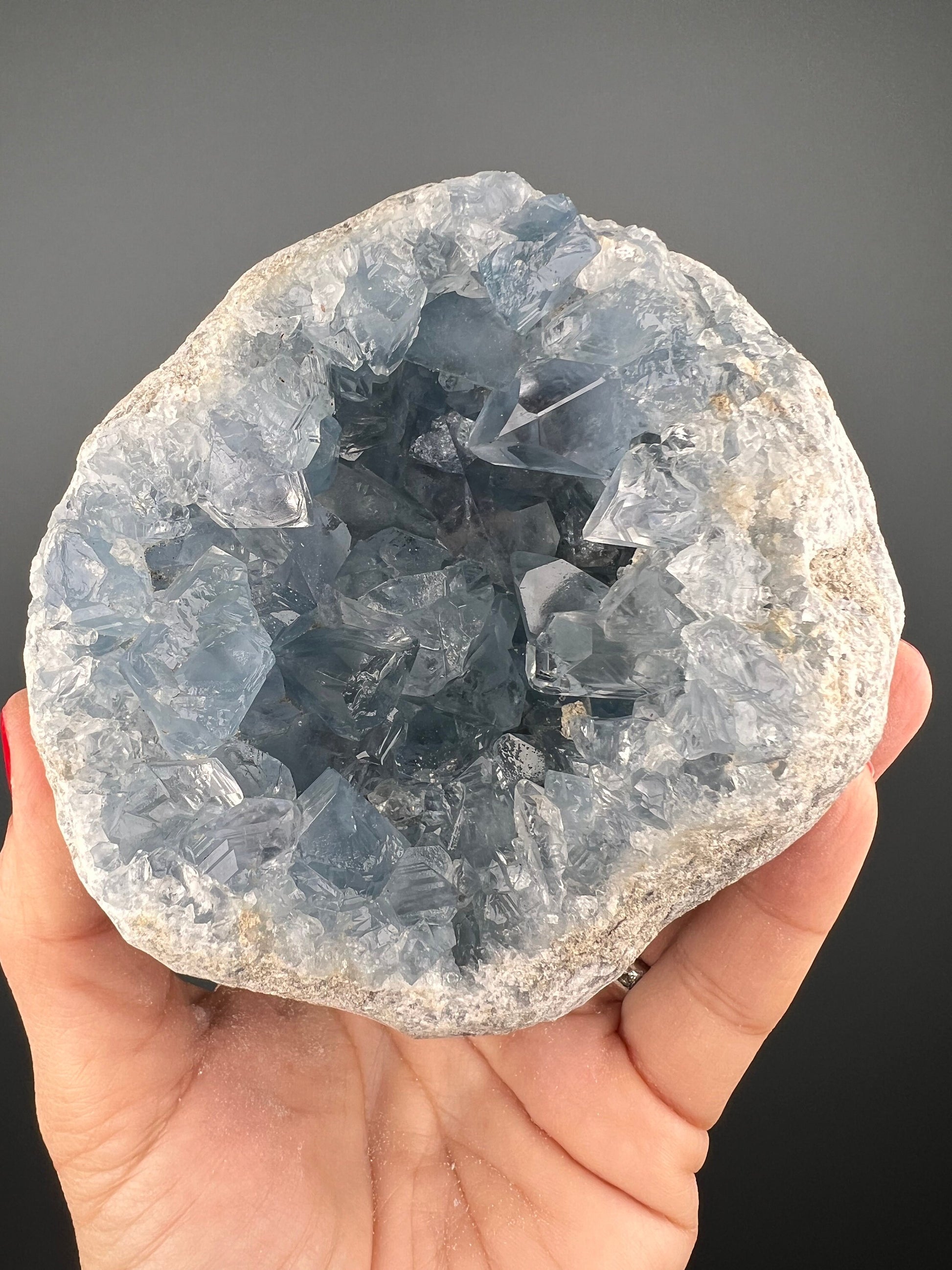 Excellent Color! Sky Blue Celestite (Celestine) Crystal