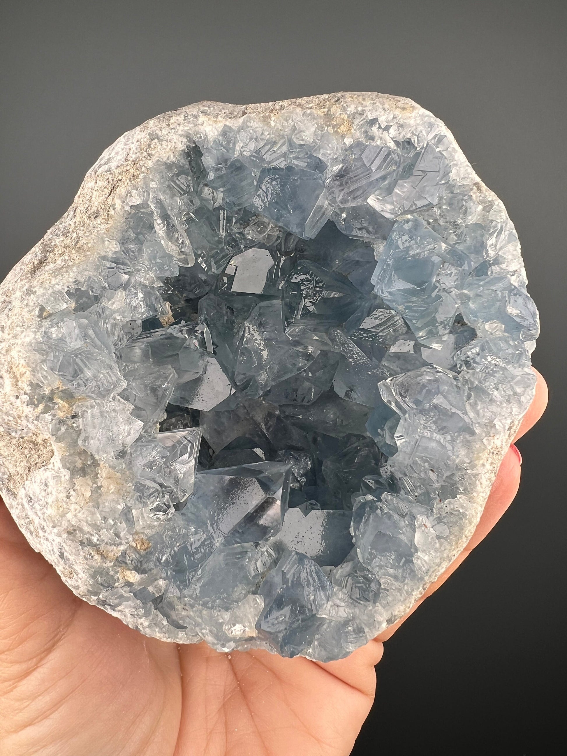 Excellent Color! Sky Blue Celestite (Celestine) Crystal