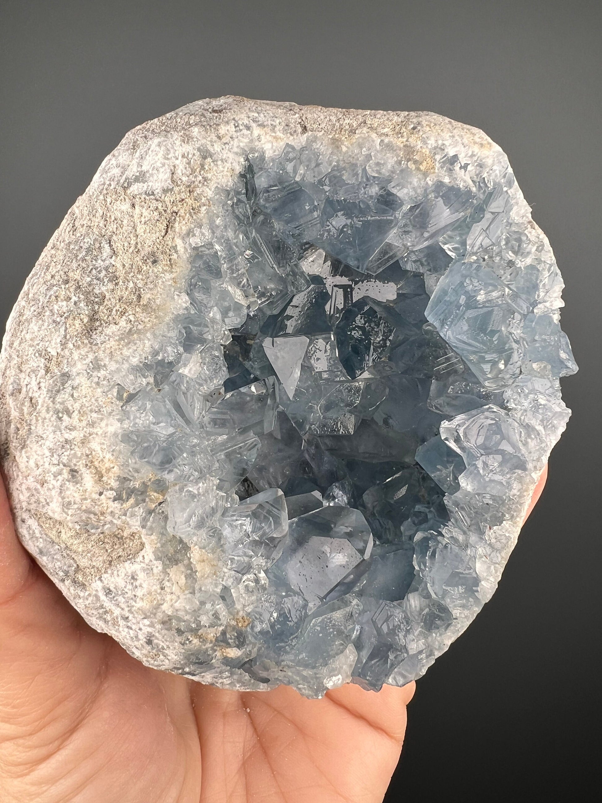 Excellent Color! Sky Blue Celestite (Celestine) Crystal