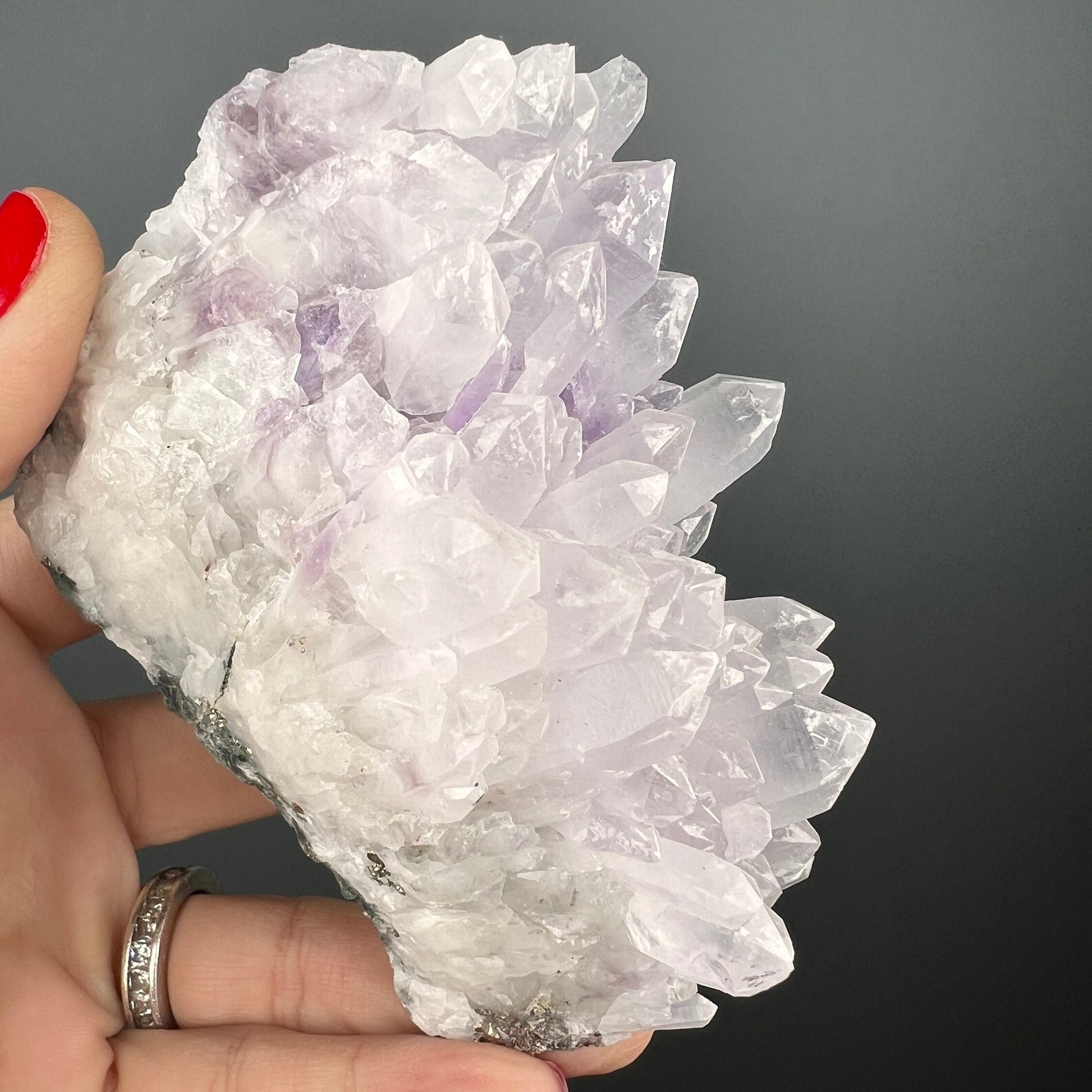 Amazing Piece! Icy Phantom Amethyst Crystal Specimen