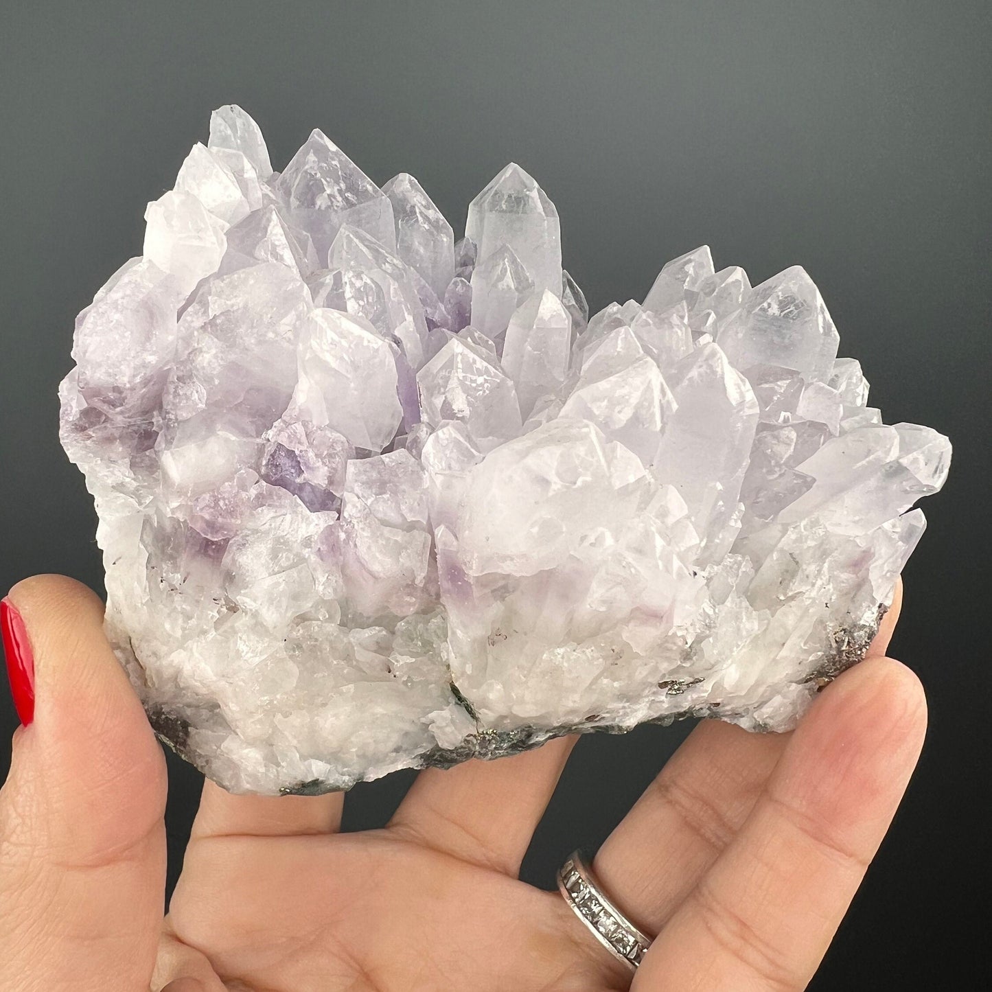 Amazing Piece! Icy Phantom Amethyst Crystal Specimen