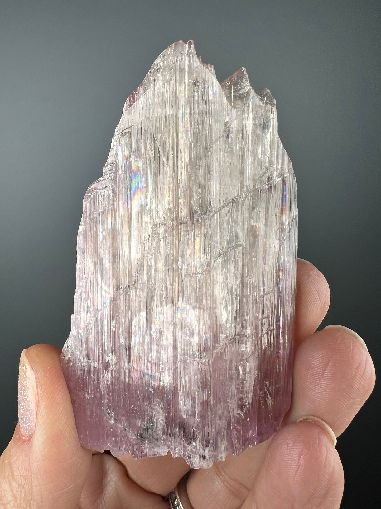 Gemmy Pink Kunzite Crystal from Brazil