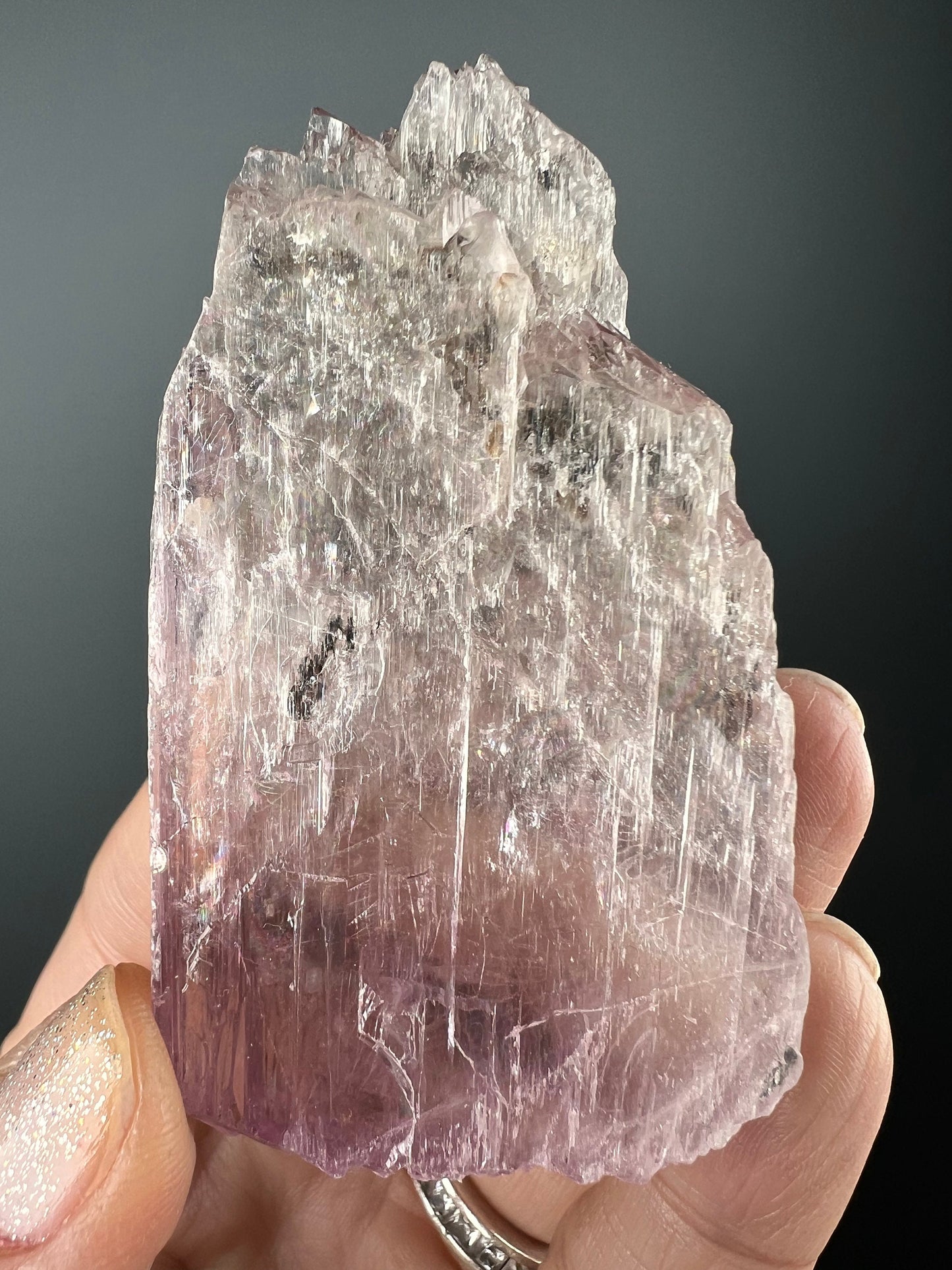 Gemmy Pink Kunzite Crystal from Brazil