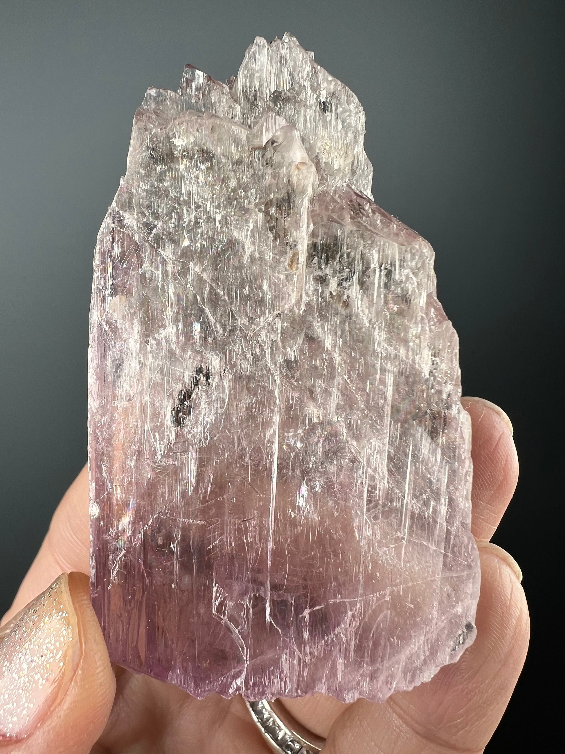 Gemmy Pink Kunzite Crystal from Brazil