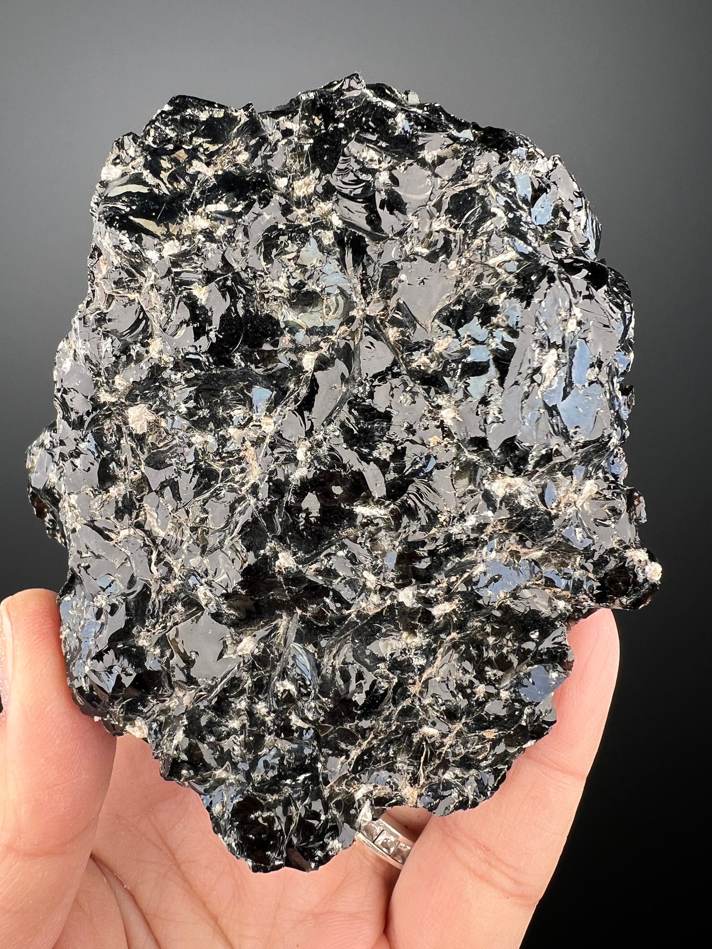 Rare! Rainbow Snowflake Obsidian Specimen, Snowflake Obsidian