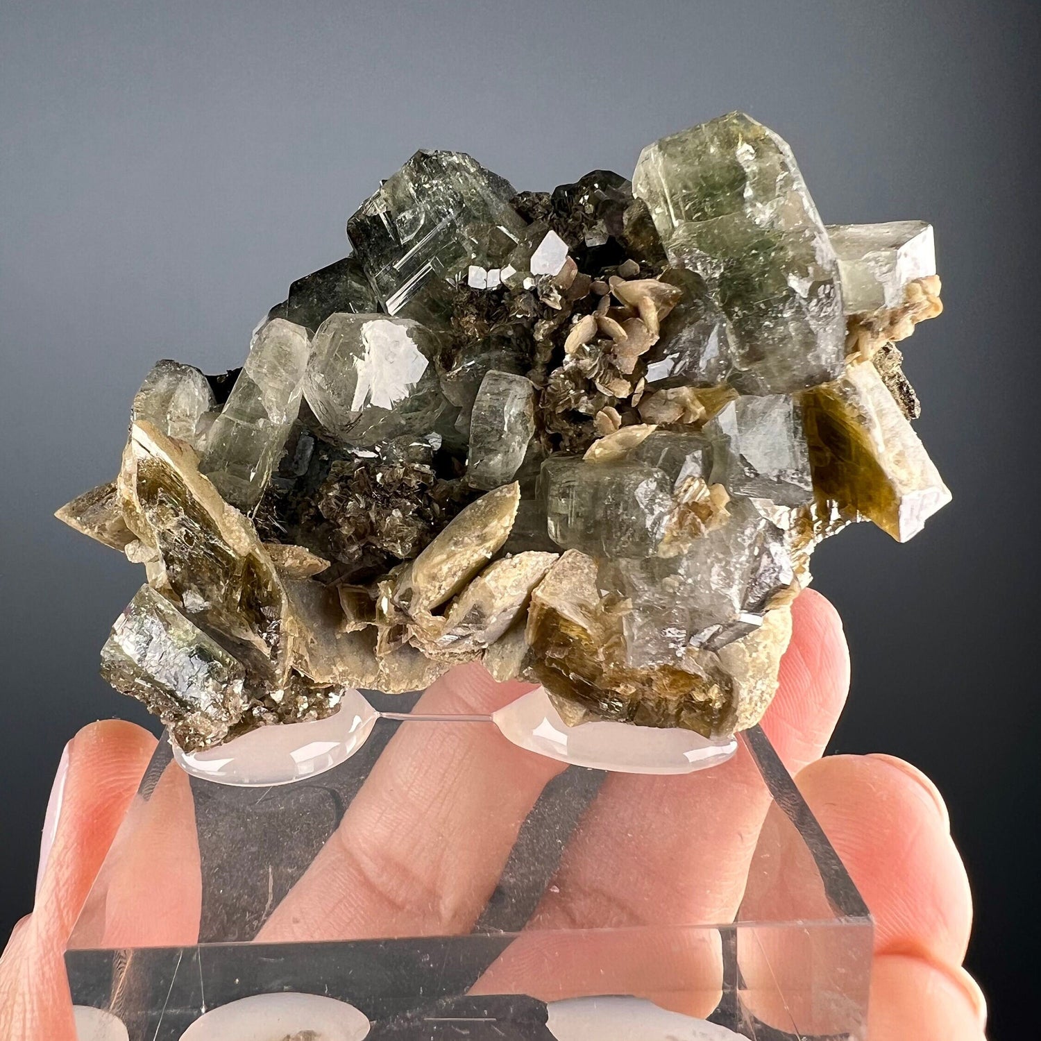 Amazing Piece! Apatite with Muscovite Crystal from Portugal