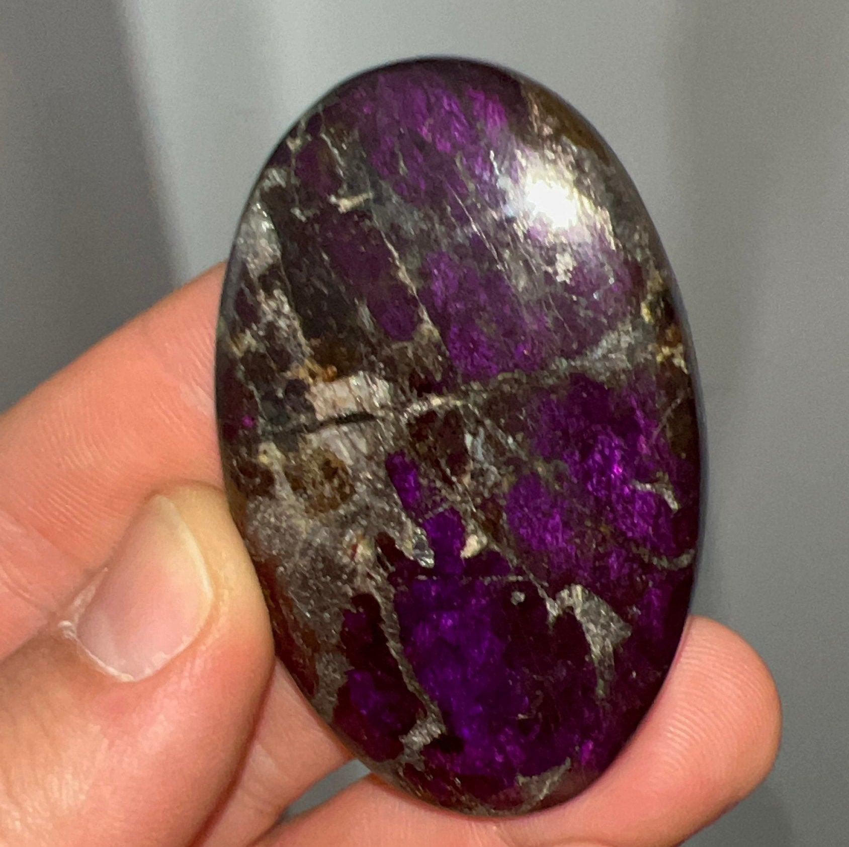 High Grade Purpurite Palm Stone with Amazing Color