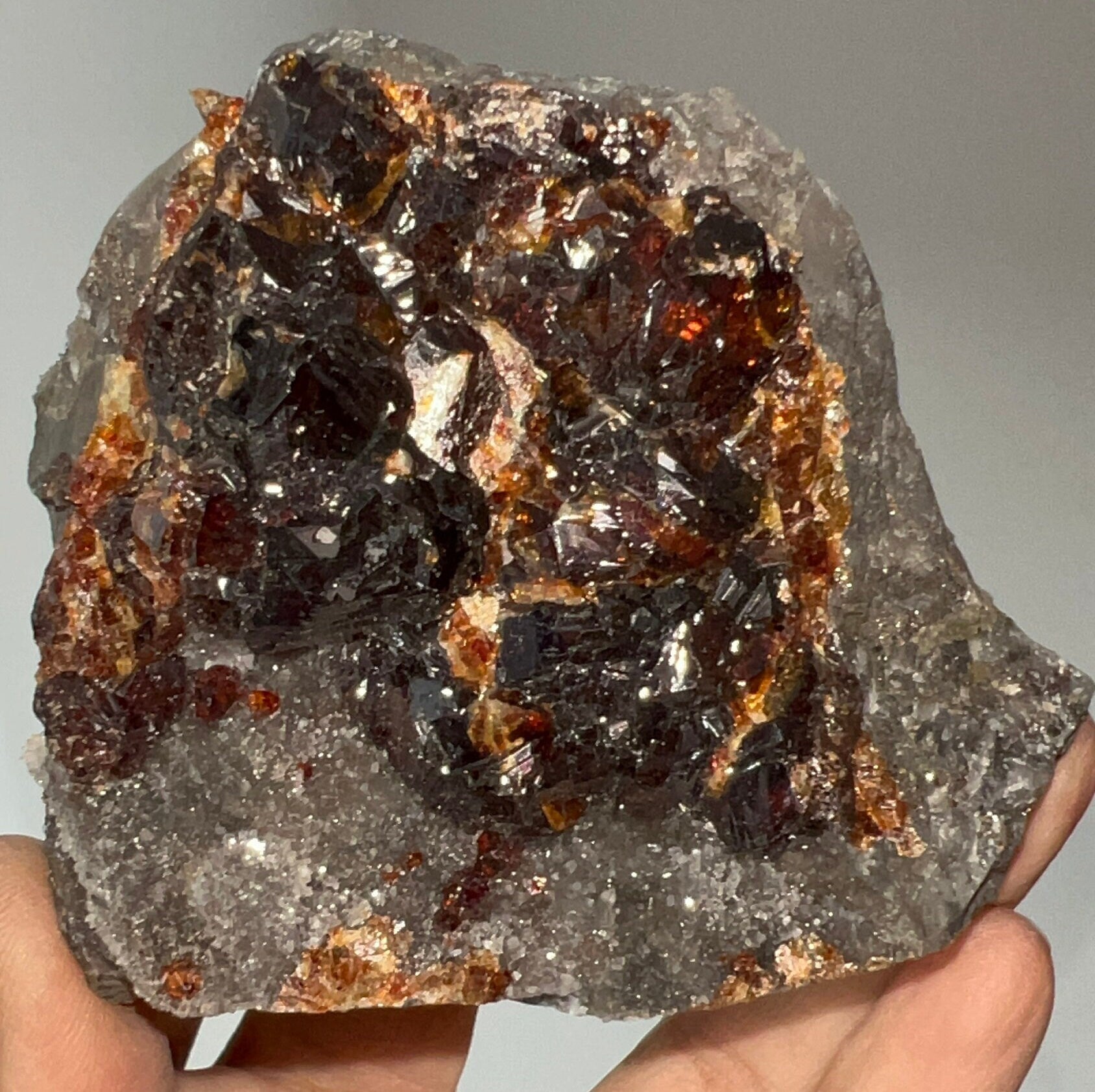 Amazing Color!Natural Red Color Sphalerite Crystal