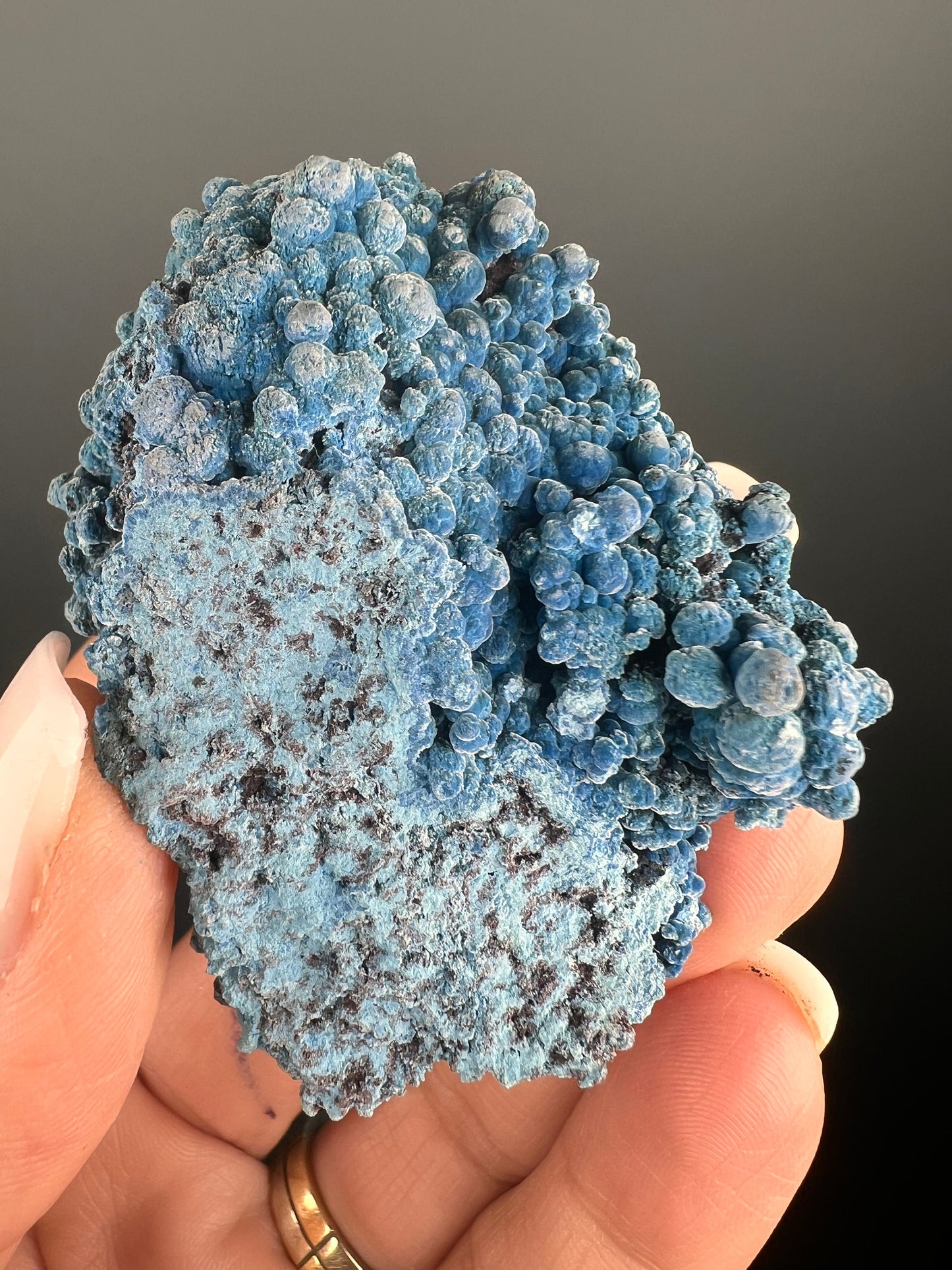 Velvety Bubble Shattuckite Crystal Mineral Specimen