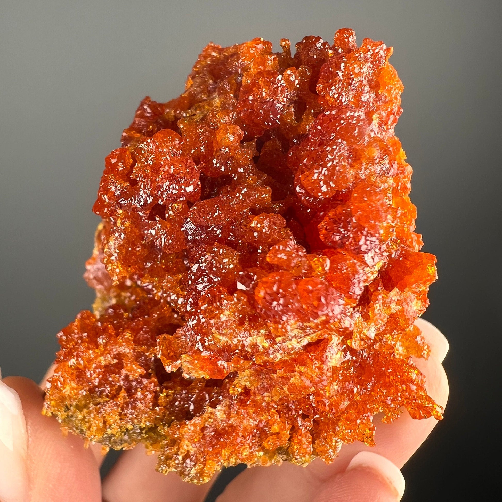 Red-Orange Zincite Specimen, Zincite Crystal