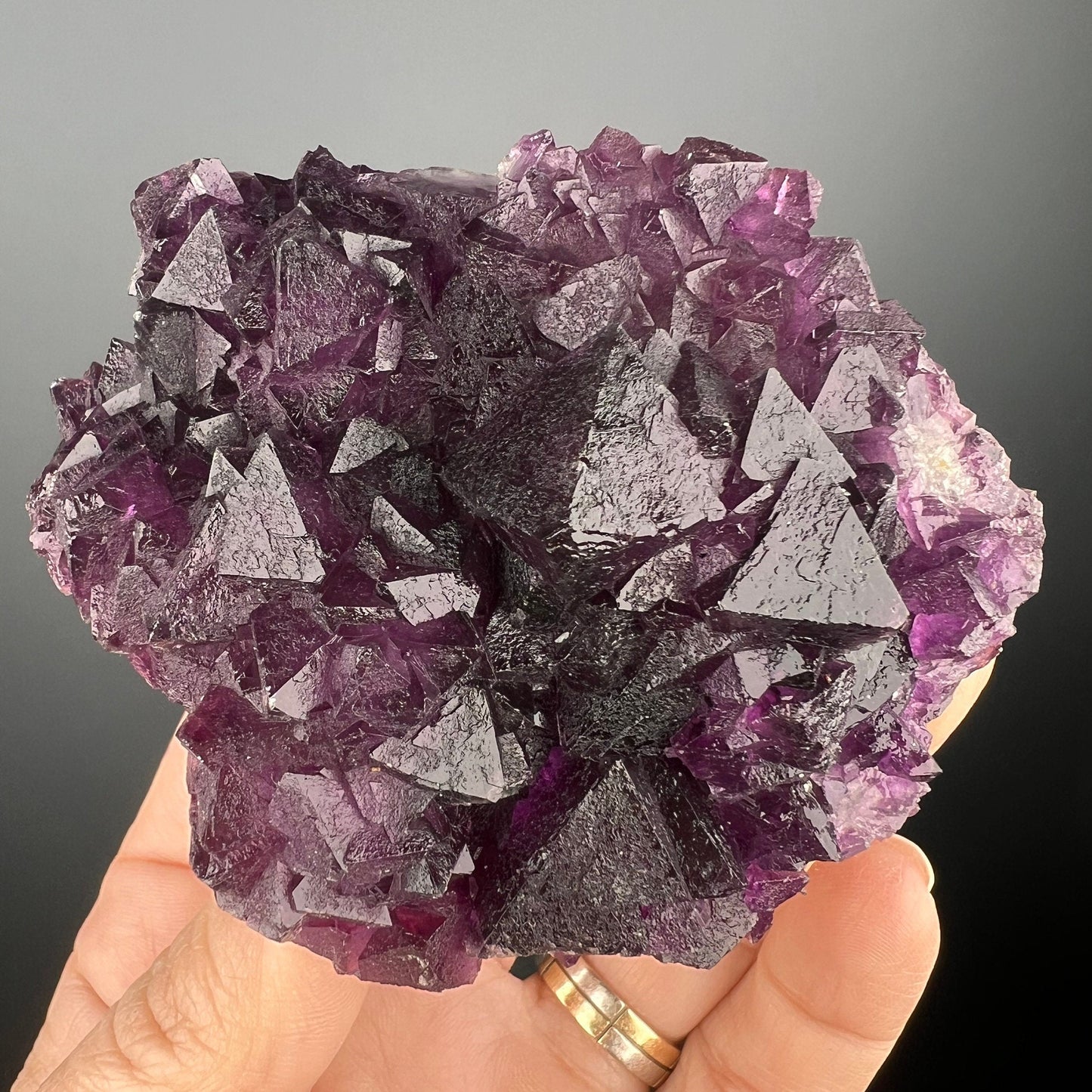 Stunning Octahedral Reddish Purple Fluorites from Zheijang,China