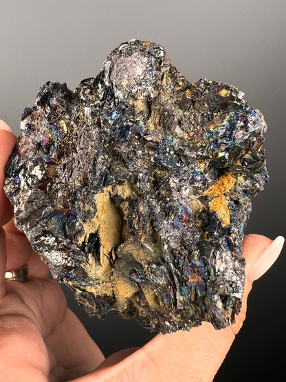 All Natural Iridescent Colors ! Hematite Specimen From Italy