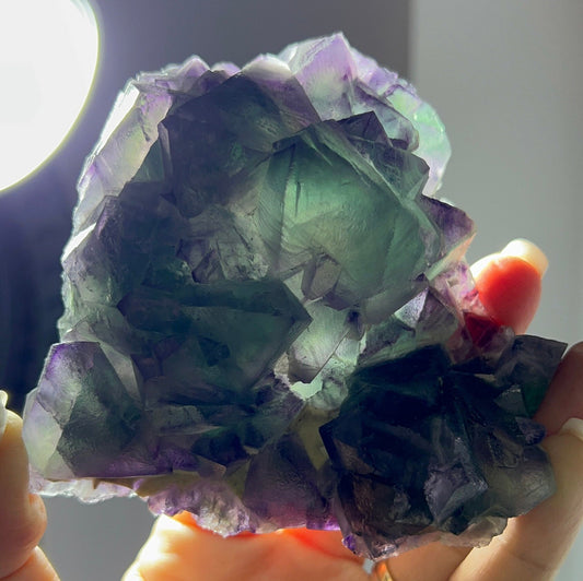 Magical Colors!Octahedral De An Fluorite Specimen, Fluorite Crystal