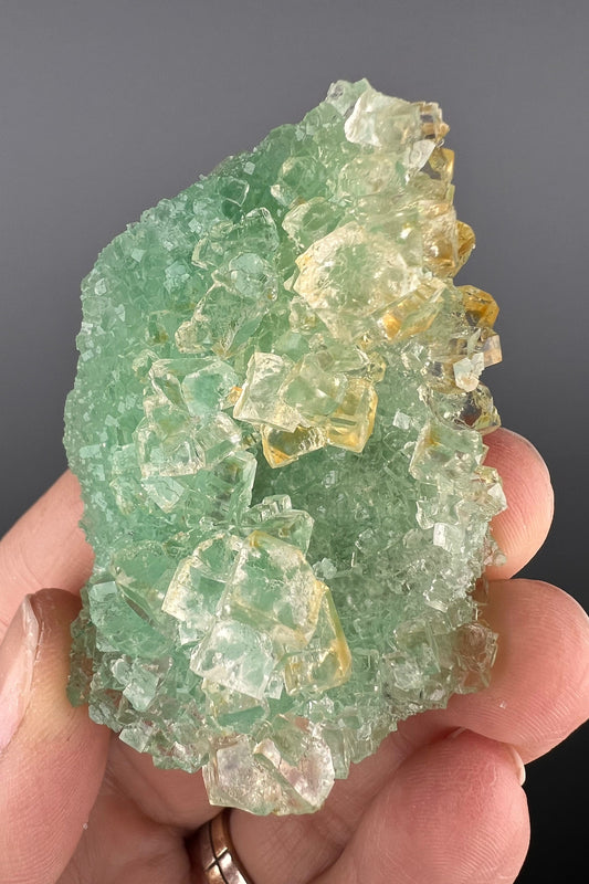 Green-Yellow Halite with Atacamite Specimen