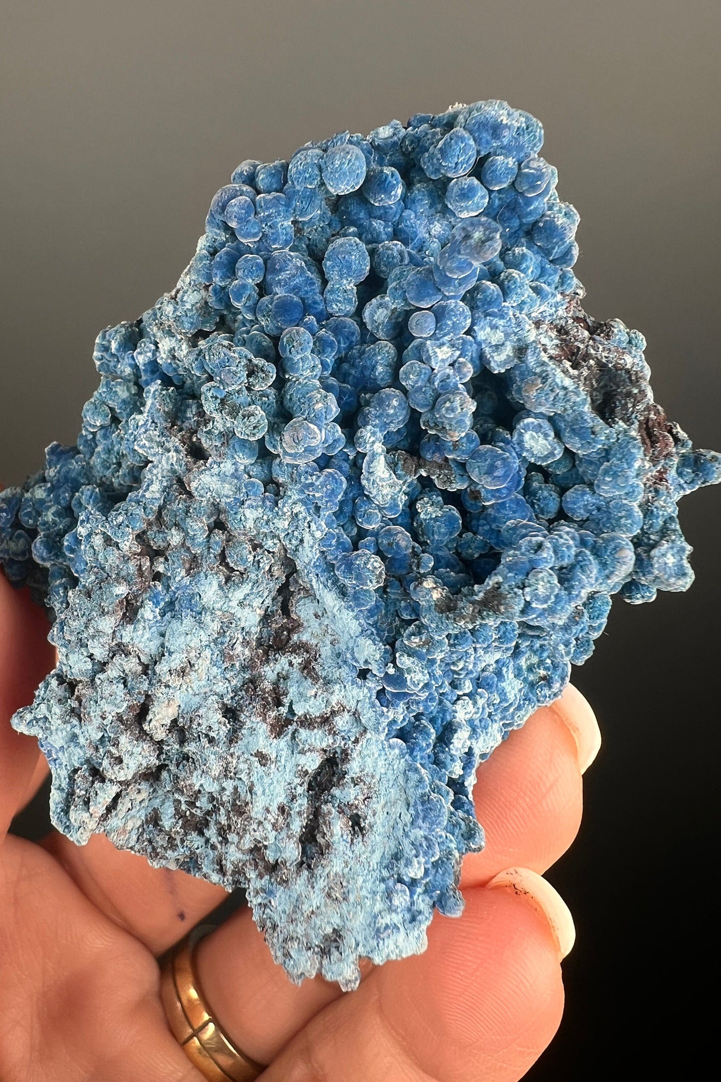 Velvety Bubble Shattuckite Crystal Mineral Specimen