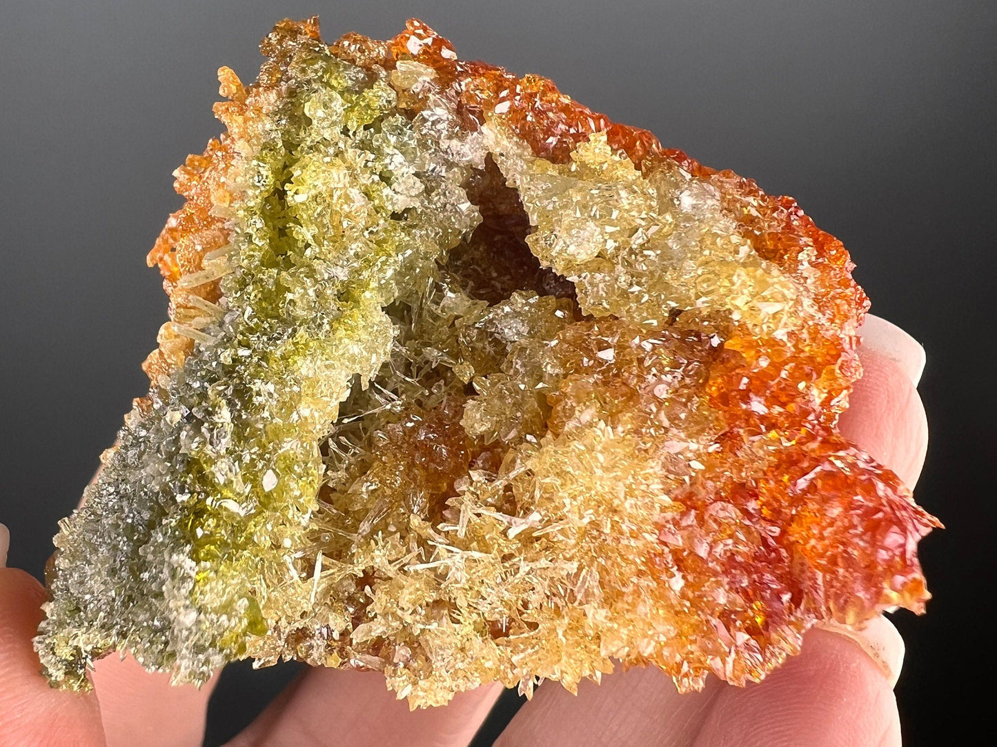 Red-Orange Zincite Specimen, Zincite Crystal