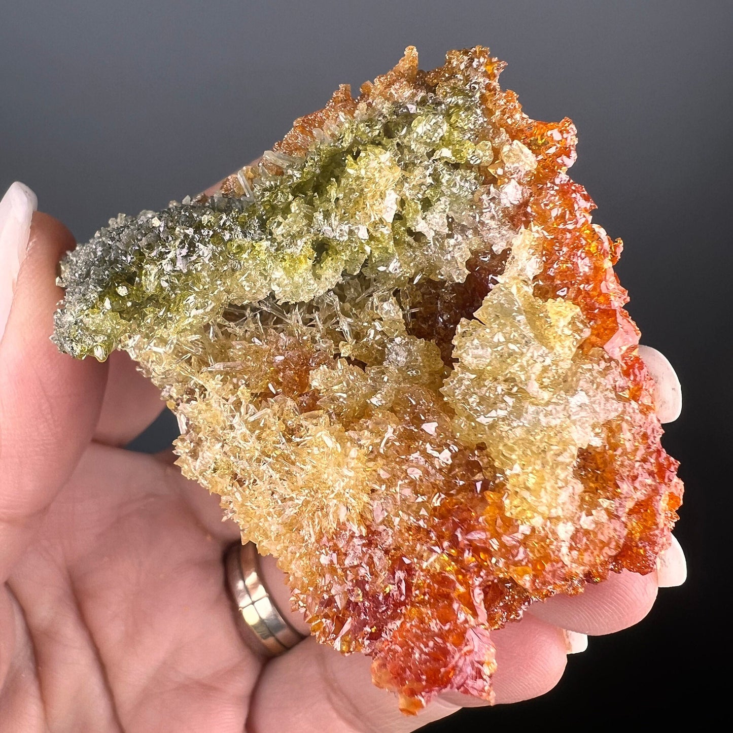 Red-Orange Zincite Specimen, Zincite Crystal