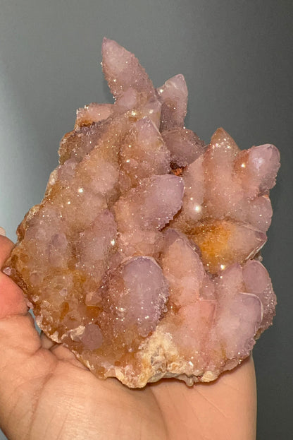 Beautiful Piece!Lilac Cactus (Spirit) Quartz with Big Crystals